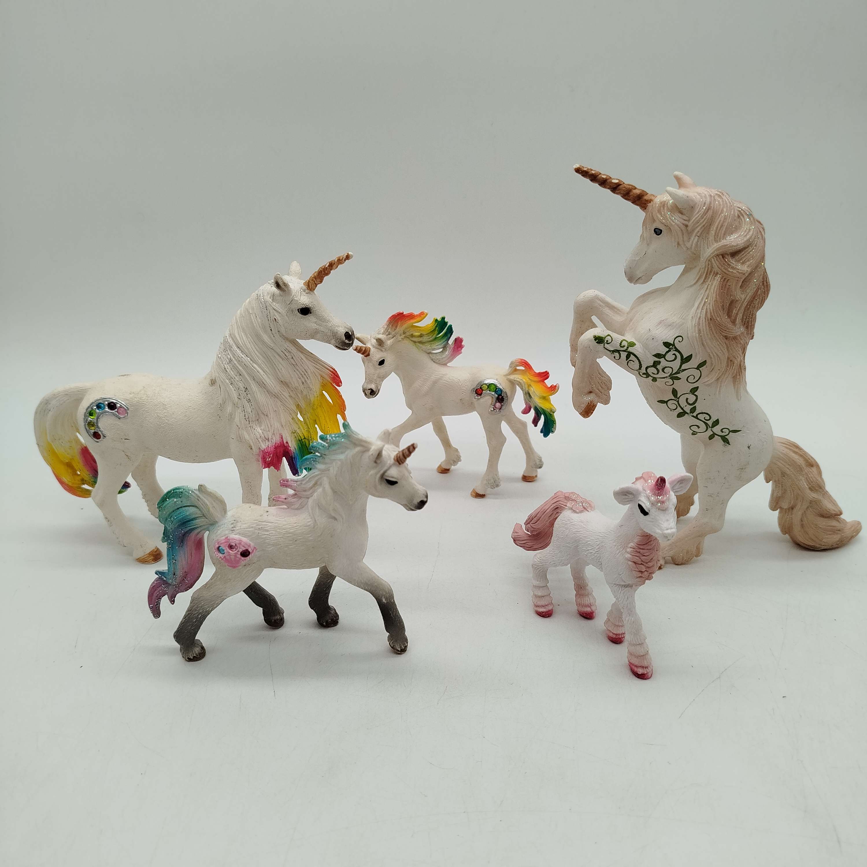 Schleich Bundle Einhorn 5x Figuren, gebraucht, ab 3 4 5 Jahre | ✅ geprüft